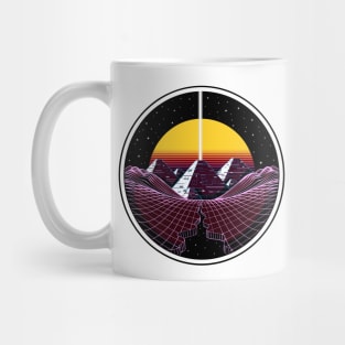 Synthwave Egyptian Pyramids Mug